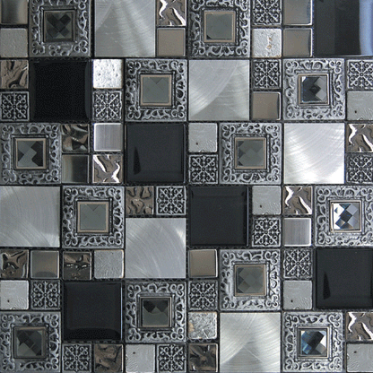 Frame Silver Wall Tile