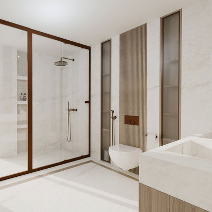 Gemstone White Silk Matt Finish Onyx Effect Porcelain Tile 600x1200