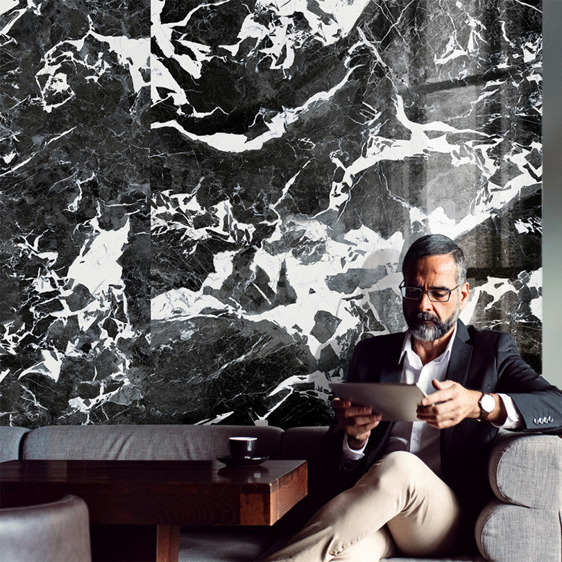 Gra An Marble Effect Polished Porcelain Tile