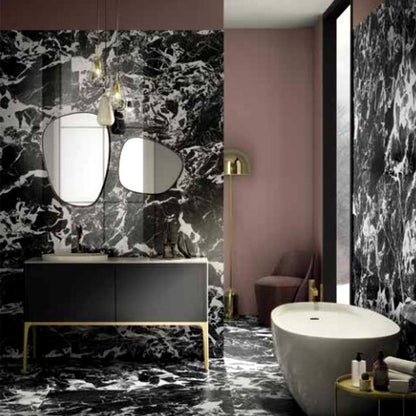 Gra An Marble Effect Polished Porcelain Tile