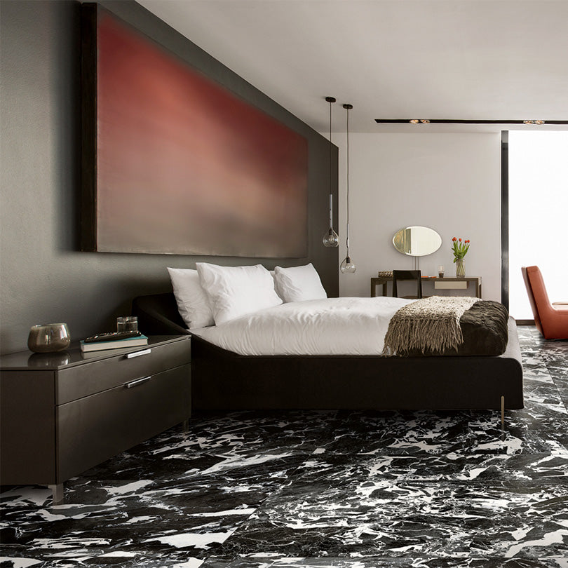 Gra An Marble Effect Polished Porcelain Tile