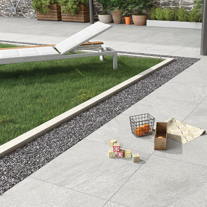 Icarus Silver Outdoor Paving Porcelain Tile (Sample)