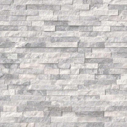 Ice White Split Face Mosaic Tile (Sample)