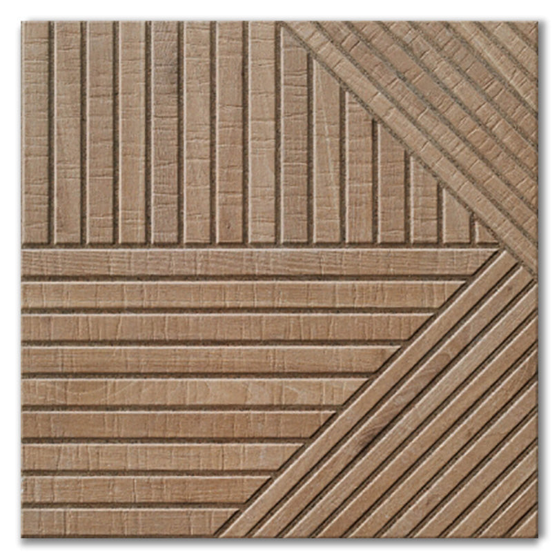 Implico Tangram Wood Oak Matt Finish Porcelain Tiles