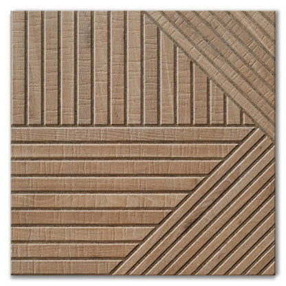 Implico Tangram Wood Oak Matt Finish Porcelain Tiles