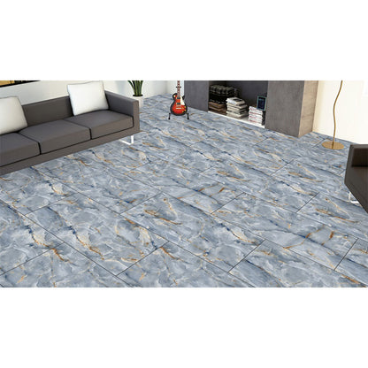 Luxor Larimar Blue Onyx Polished Porcelain Tile (Sample)