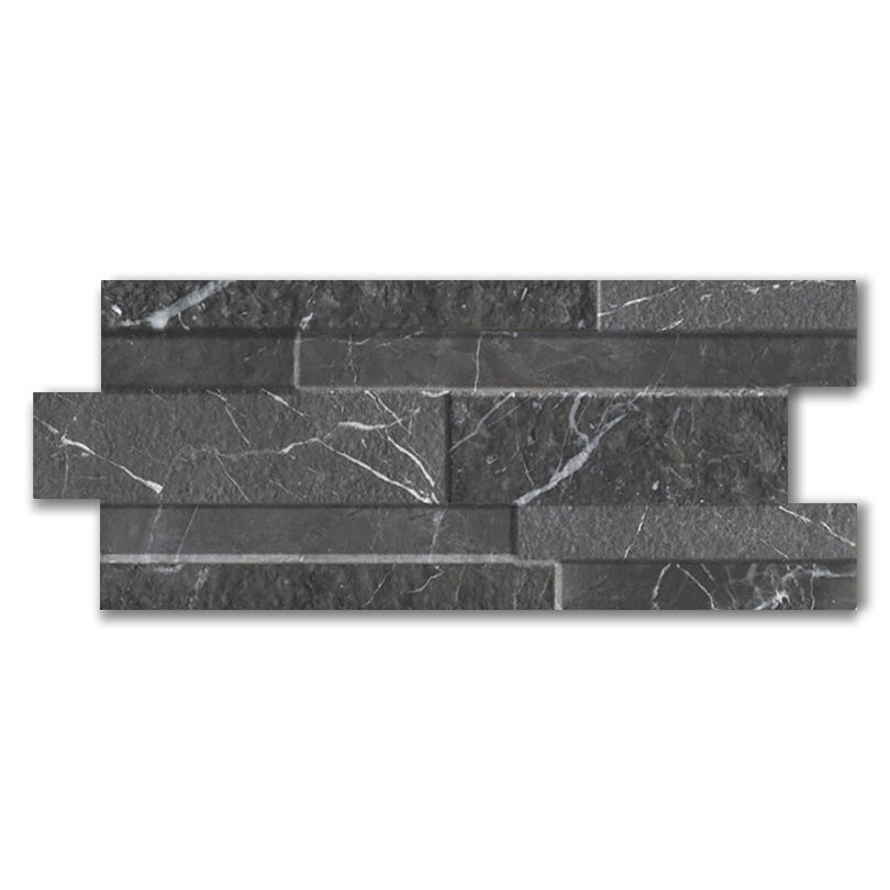 Marmi Black Split Face Effect Tile