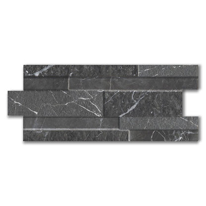 Marmi Black Split Face Effect Tile