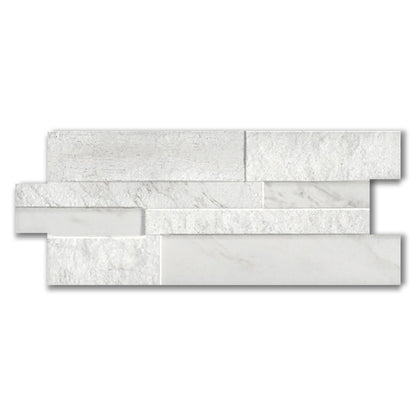 Marmi White Split Face Effect Tile RTC