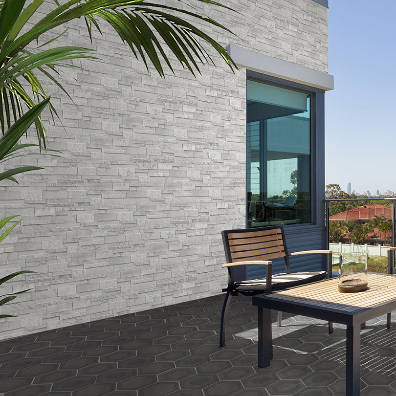 Marmi White Split Face Effect Tile RTC