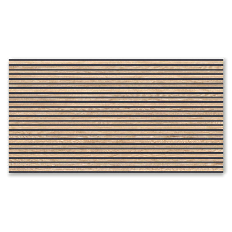 Maverick Canne Ecru Black Wooden Slat Effect Porcelain Tile