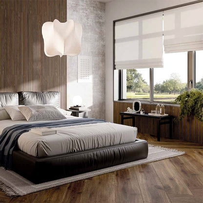 Maverick Canne Nut Black Wooden Slat Effect Porcelain Tile (Sample)