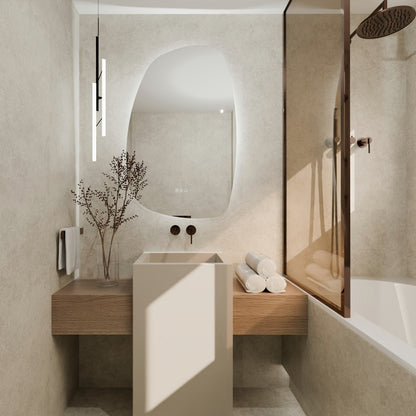 Missouri Mink Matt Stone Effect Wall & Floor Porcelain Tile