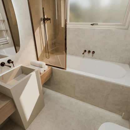 Missouri Mink Matt Stone Effect Wall & Floor Porcelain Tile