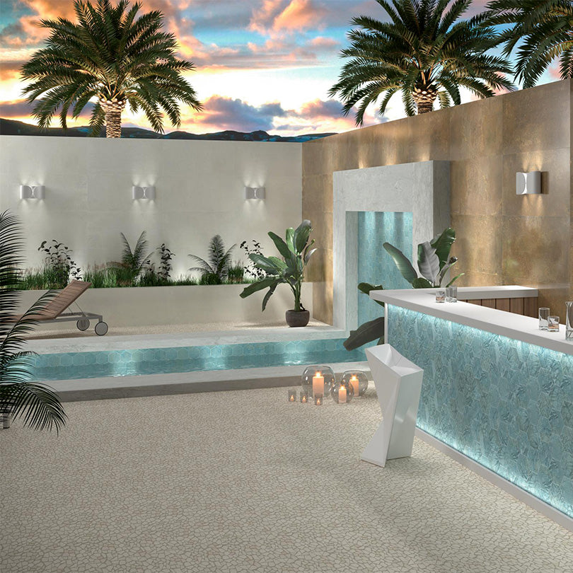 Modish Magnet EXA Mint Matt Finish Pattern Porcelain Tiles