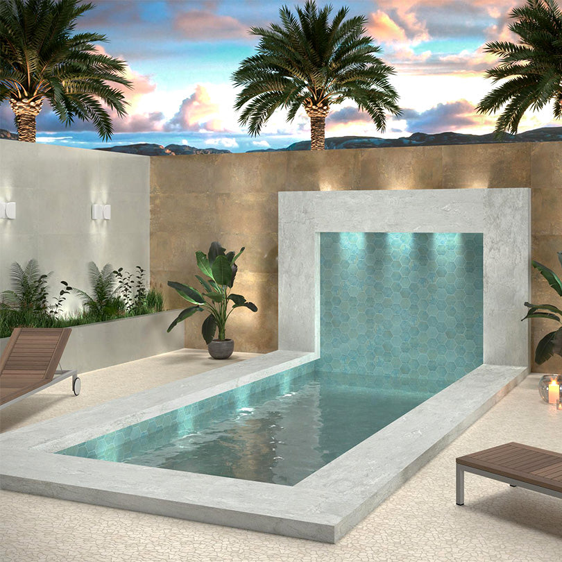 Modish Magnet EXA Mint Matt Finish Pattern Porcelain Tiles