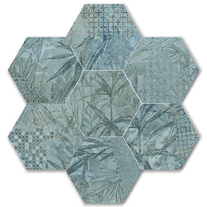 Modish Magnet Tropic Mint Matt Finish Pattern Porcelain Tiles