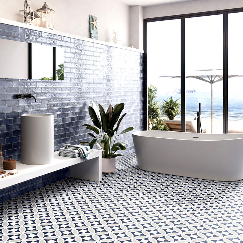 Olympia Mix Matt Finish Pattern Tile