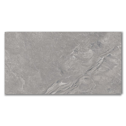Ornate Grey Polished Porcelain Wall And Floor Tiles (Sample)