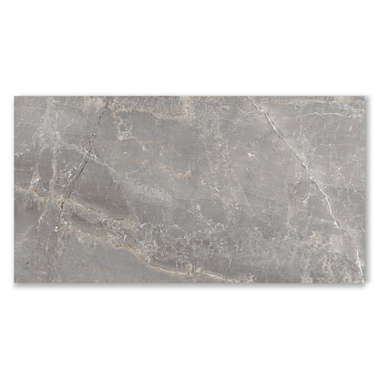 Ovvio Charme Grey Marble Effect Matt Finish Porcelain Tile (Sample)