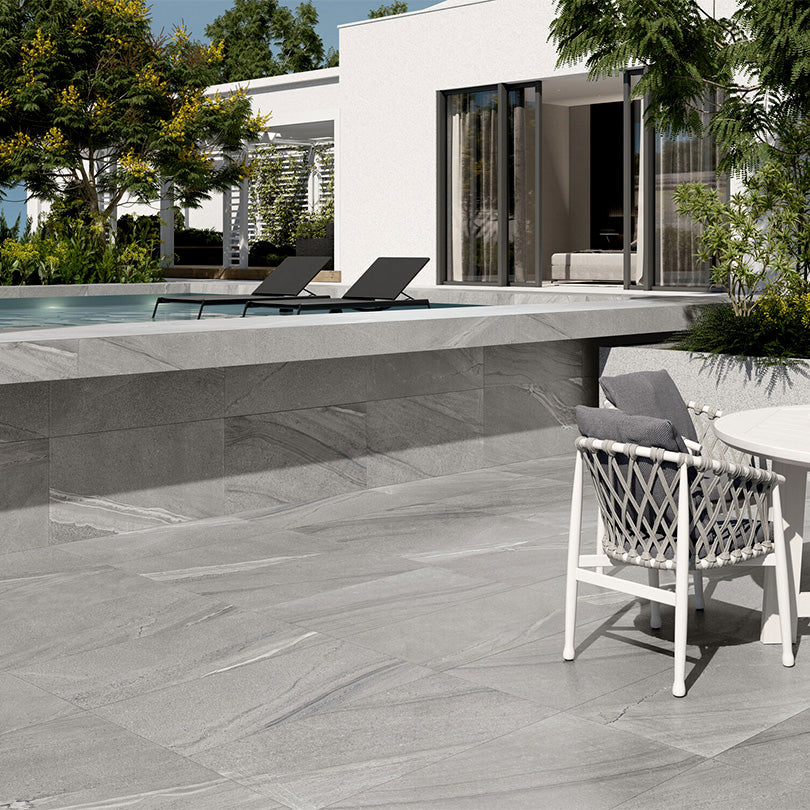 Ovvio Cutstone Smoke Matt Finish Porcelain Tile (Sample)