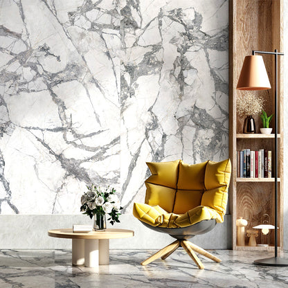 Ovvio Invisible Grey Marble Effect Matt Finish Porcelain Tile (Sample)