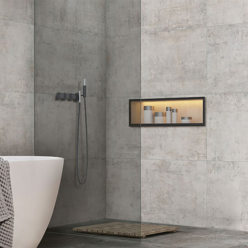 Ovvio Murales Ice Matt Finish Concrete Stone Look Porcelain Tile