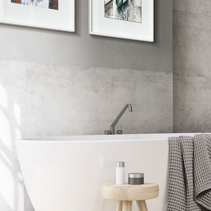 Ovvio Murales Ice Matt Finish Concrete Stone Look Porcelain Tile