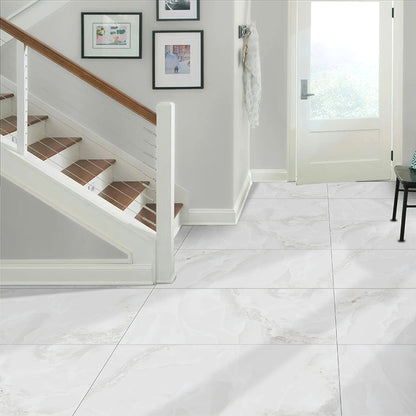 Ovvio White Agate Onyx Dune Marble Effect Matt Finish Tile (Sample)