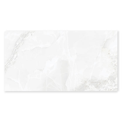 Ovvio White Agate Onyx Dune Marble Effect Matt Finish Tile (Sample)