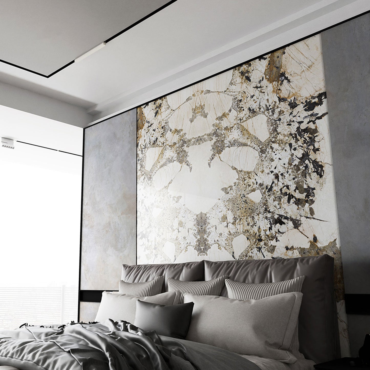 Exotica Patagonia Marble Effect Polished Porcelain Tile