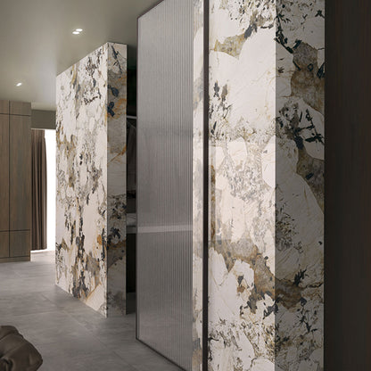 Exotica Patagonia Marble Effect Polished Porcelain Tile