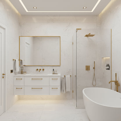 Persia Blanco Matt Finish Stone Look Porcelain Wall & Floor Tile