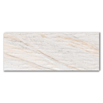 Portentous Veneto Pearl Relieve Marble Effect Matt Finish Porcelain Tile