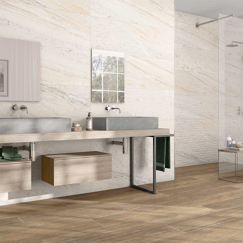 Portentous Veneto Pearl Relieve Marble Effect Matt Finish Porcelain Tile