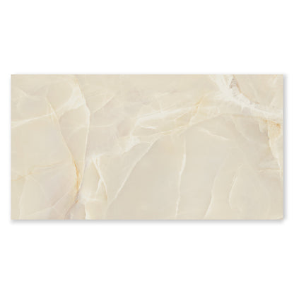 Prestige Sable Beige Onyx Effect Polished Porcelain Tile (Sample)
