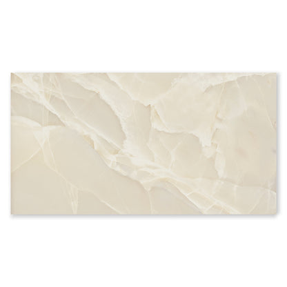 Prestige Sable Beige Onyx Effect Polished Porcelain Tile (Sample)