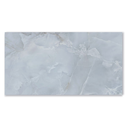 Prestige Silk Onyx Effect Light Blue Matt Finish Porcelain Tile