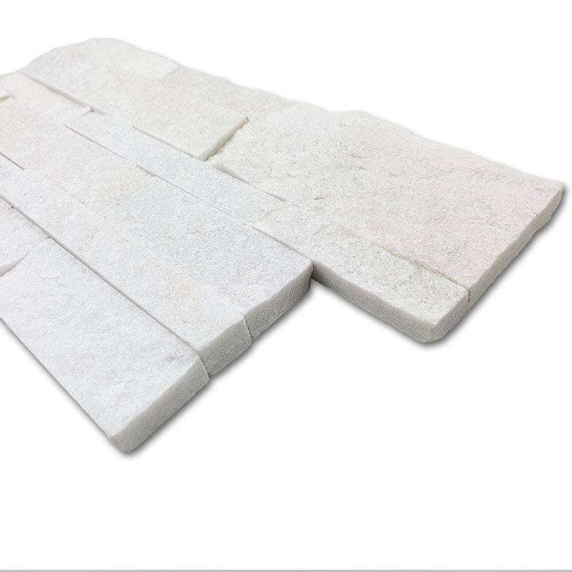 Quartzite White Modular Split Face Tile
