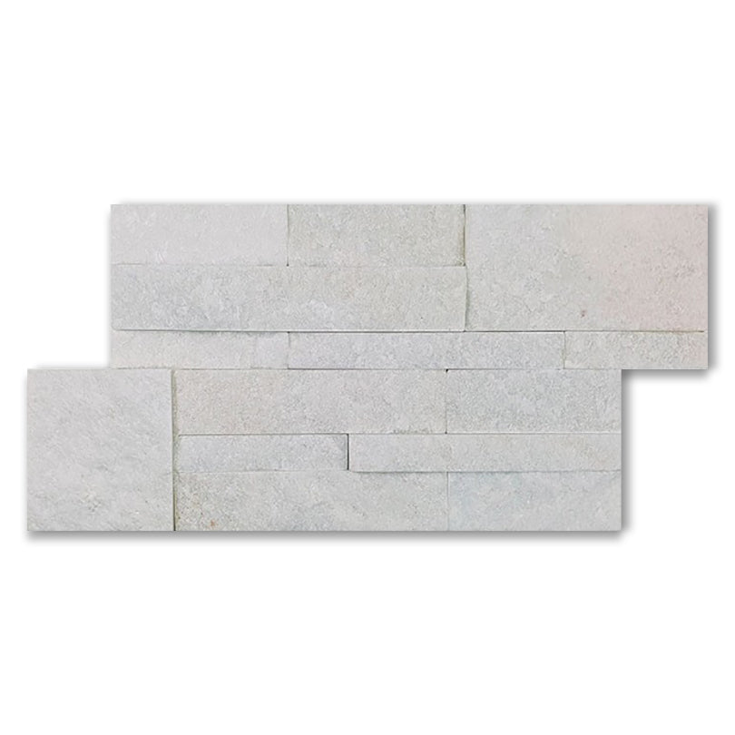 Quartzite White Modular Split Face Tile