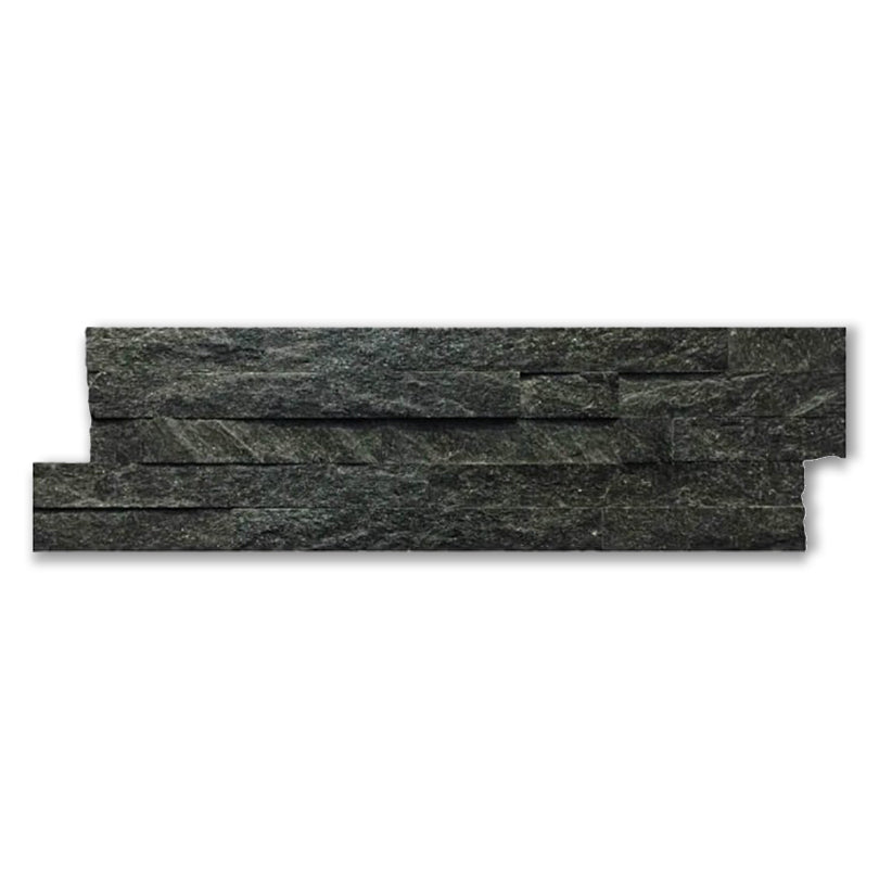 Quartzite Black Brick Split Face Mosaic Tile