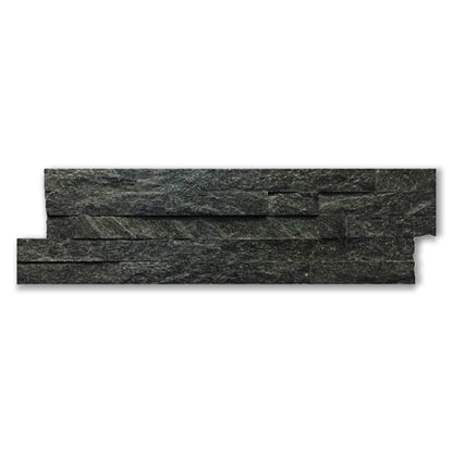 Quartzite Black Brick Split Face Mosaic Tile