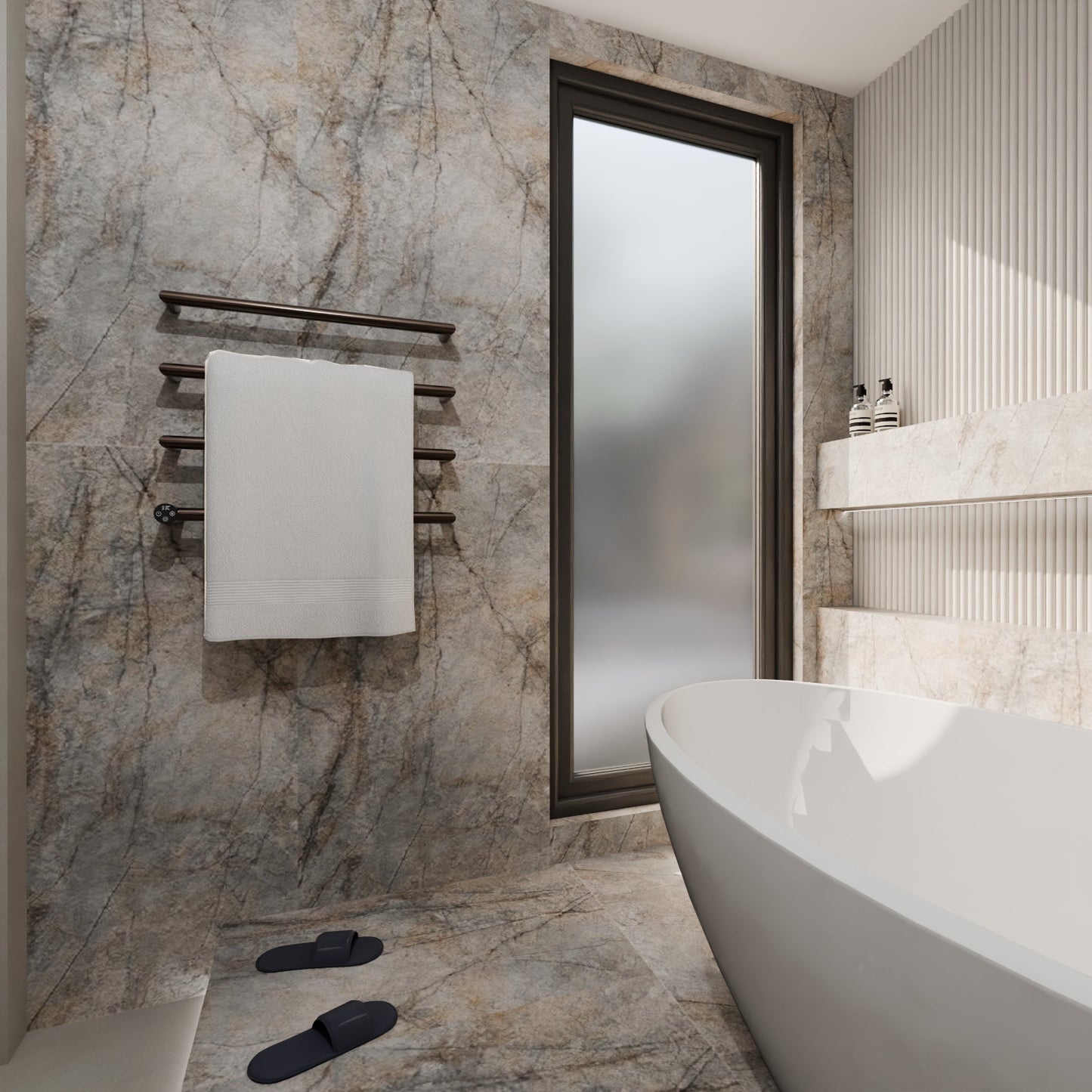 Rainforest Natural Marble Effect Matt Porcelain Tile