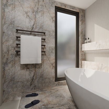 Rainforest Natural Marble Effect Matt Porcelain Tile