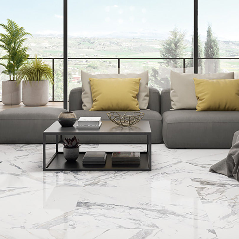 Designo Tinenza Marble Effect Polished Porcelain Tile (Sample)