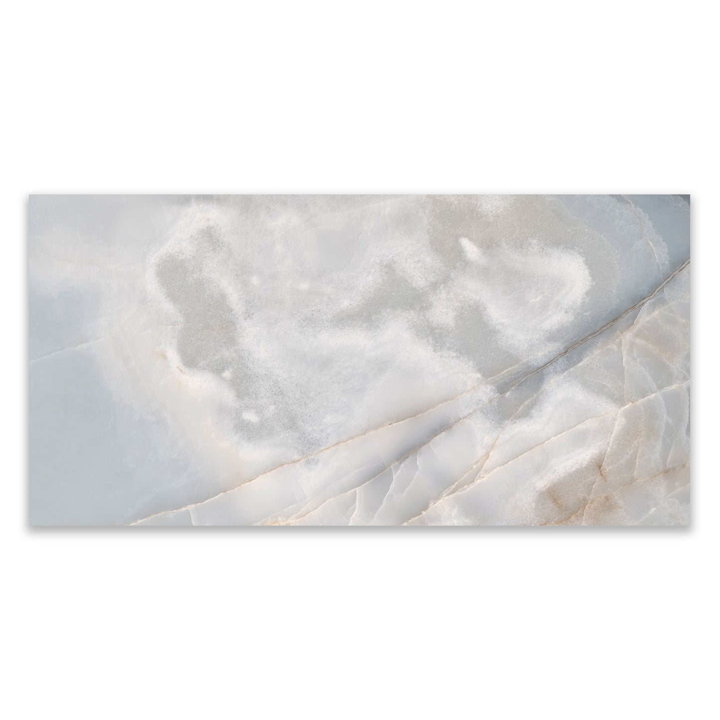 Reve Bleu Onyx Effect Polished Porcelain 600x1200 Tile