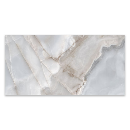 Reve Bleu Onyx Effect Polished Porcelain 600x1200 Tile