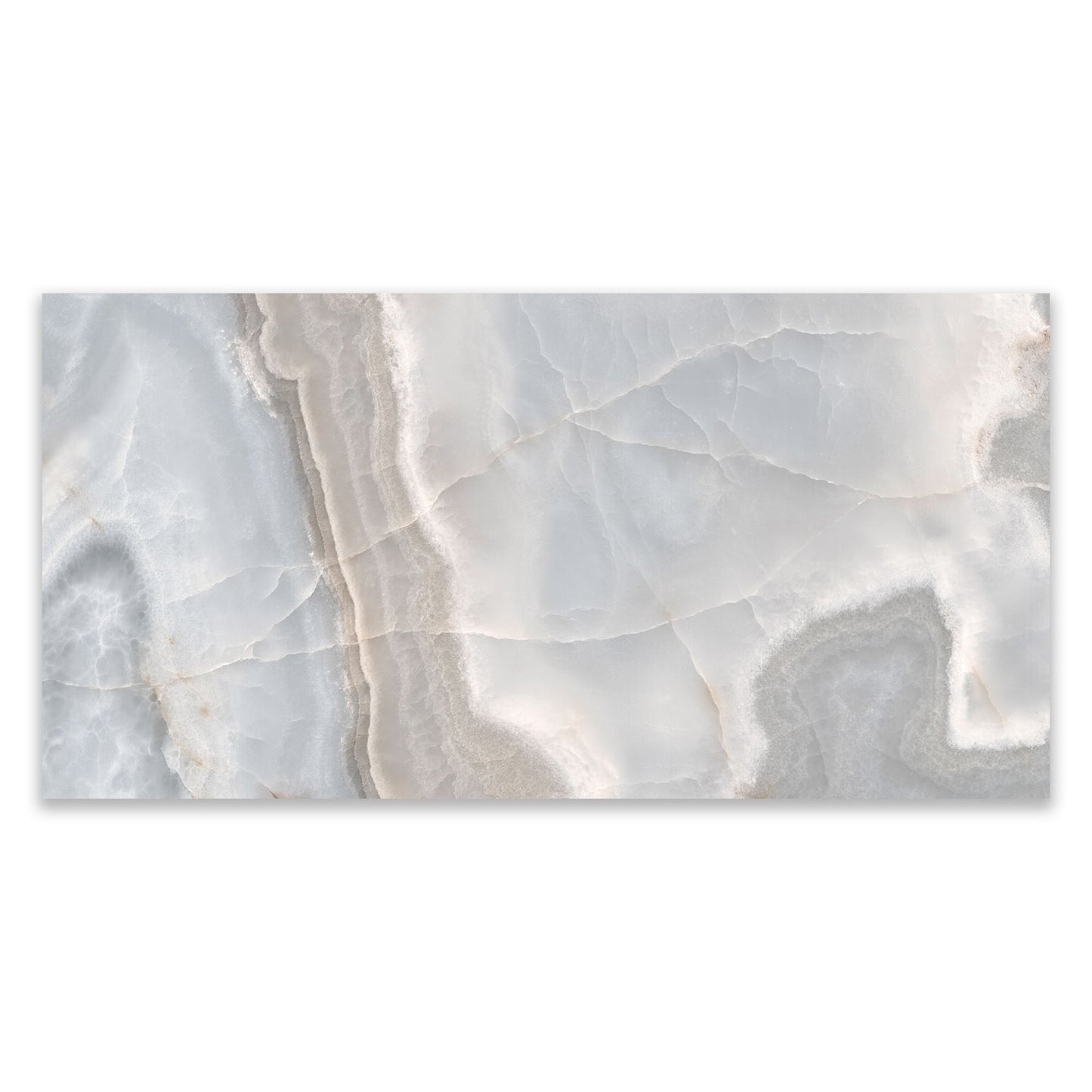 Reve Bleu Onyx Effect Polished Porcelain 600x1200 Tile