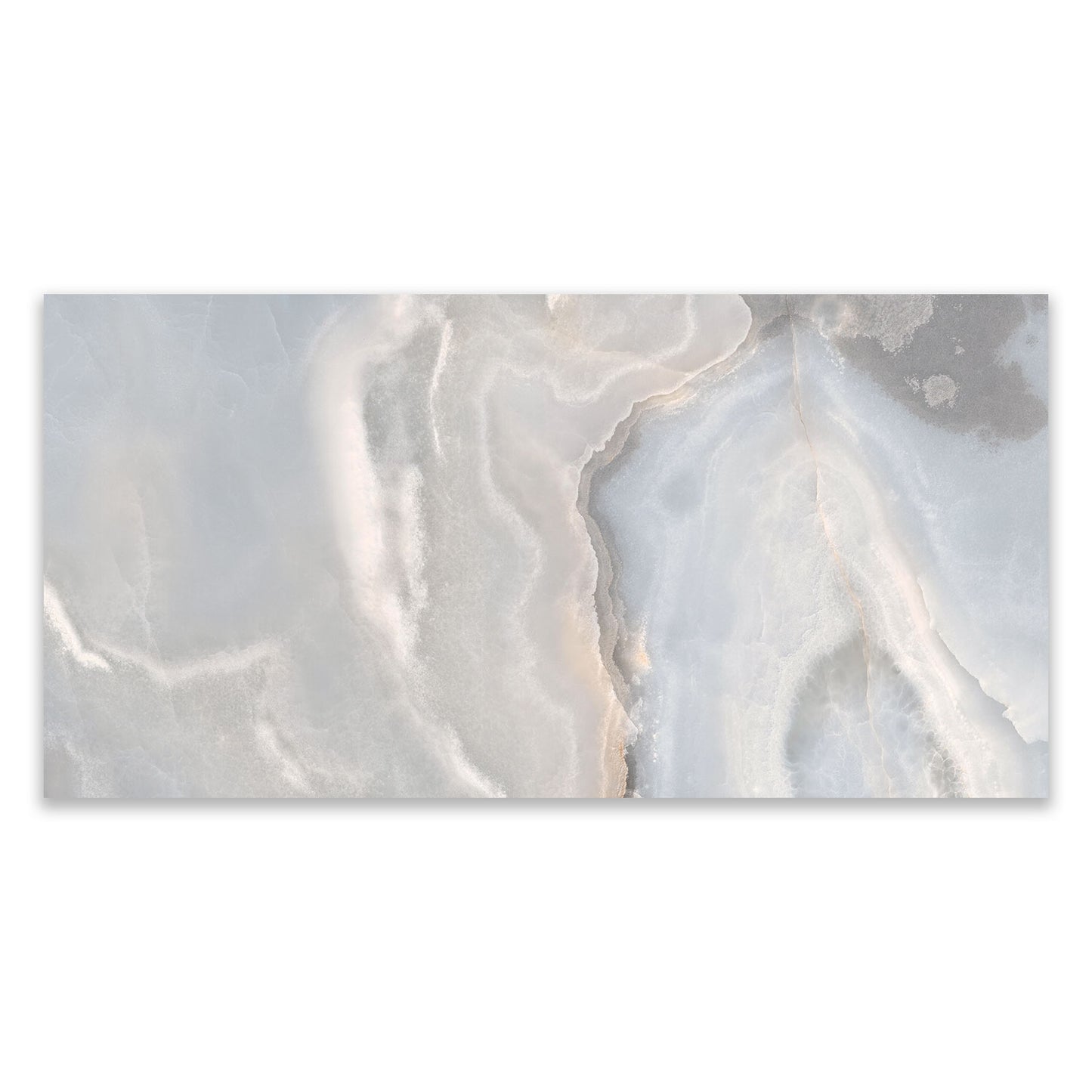 Reve Bleu Onyx Effect Polished Porcelain 600x1200 Tile