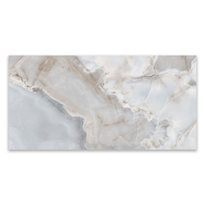 Reve Bleu Onyx Effect Polished Porcelain 600x1200 Tile
